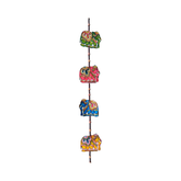 Artisanal Indian Leather Elephant Wall Hanging